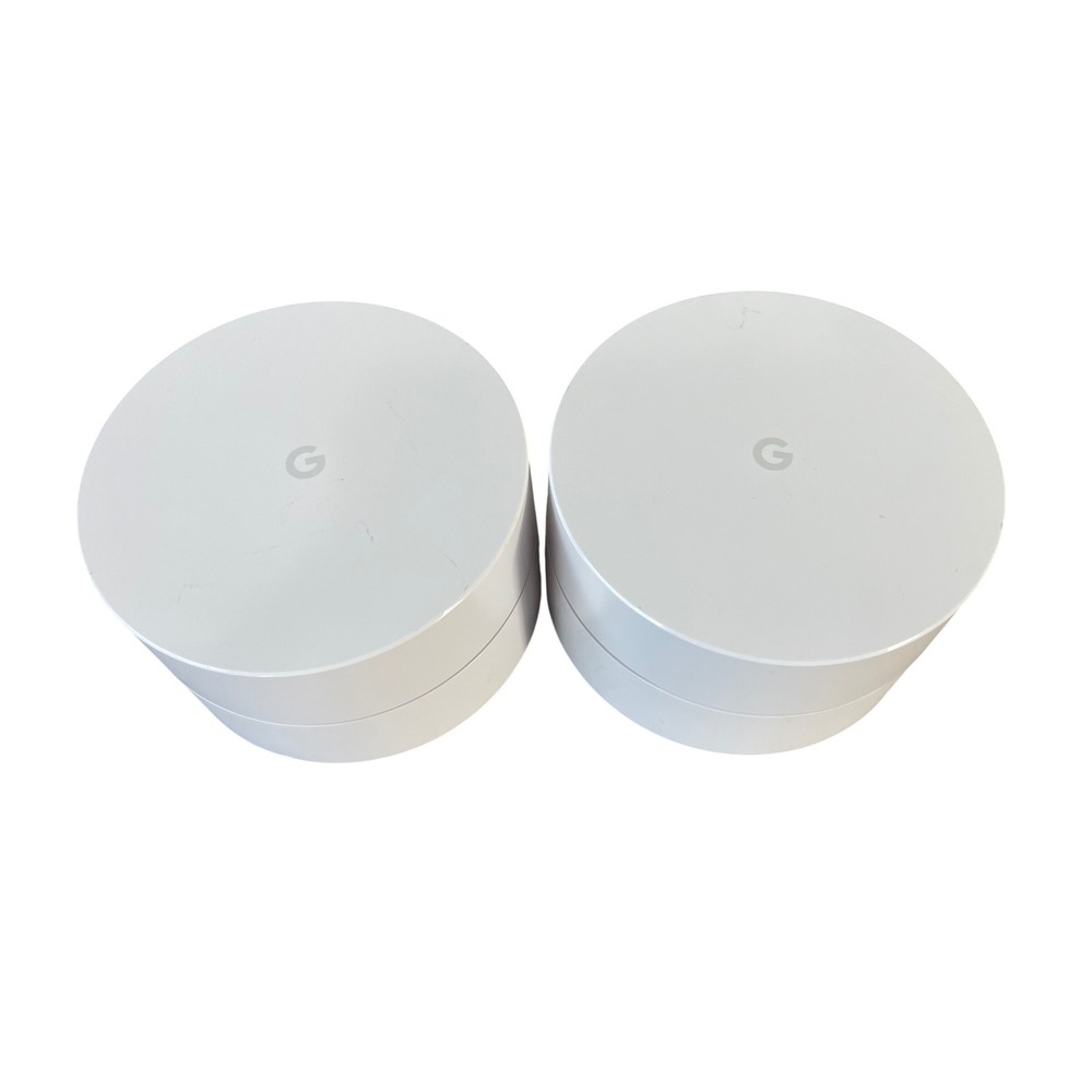 Google Wifi Mesh Router 2 Pack NLS-1304-25 AC1200 White Tested Dual Band